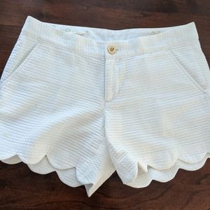 Lilly Pulitzer white Buttercup shorts